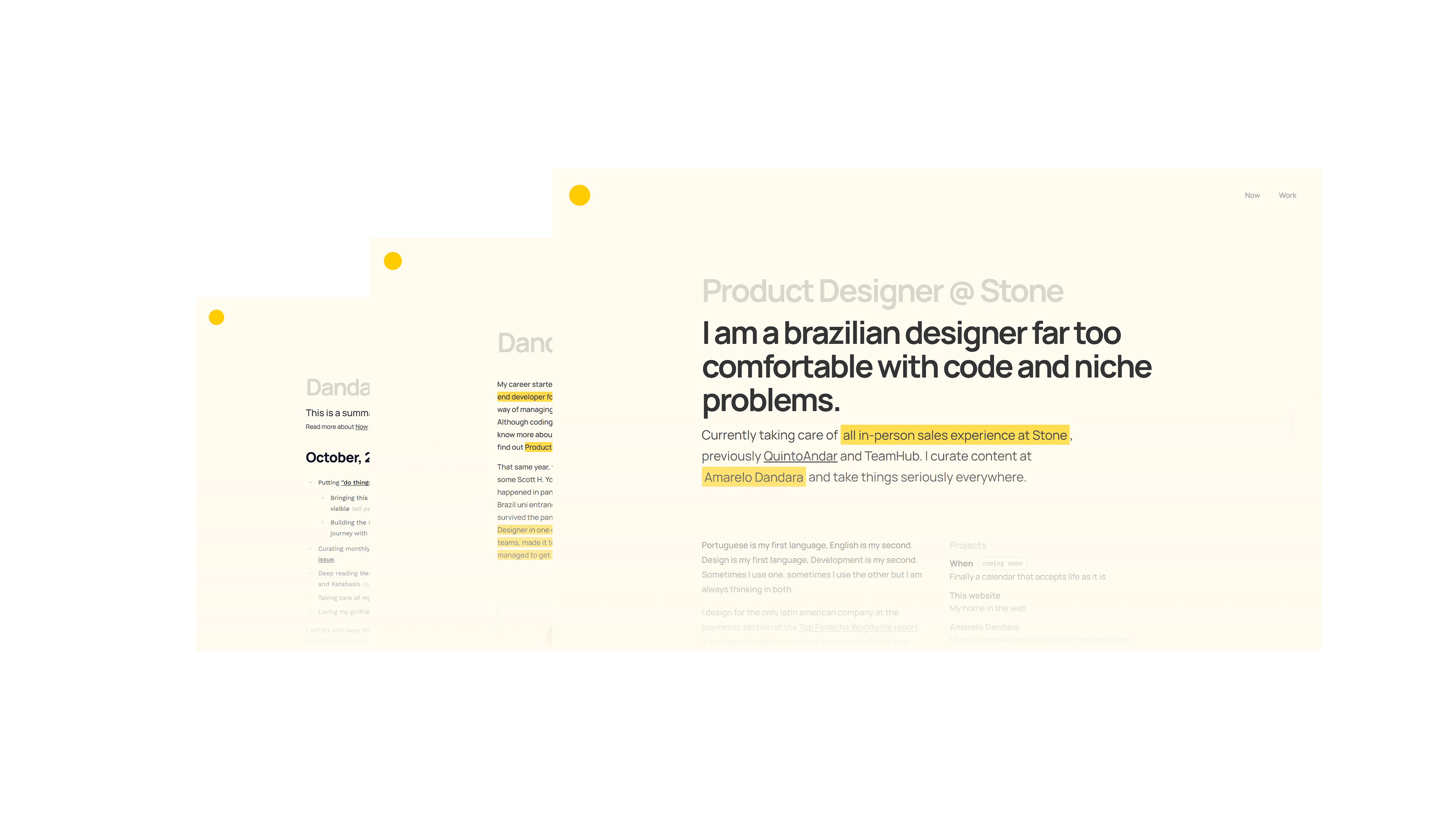 Showcase of the project